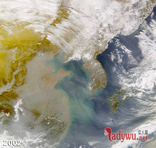 NASA拍北京雾霾15年