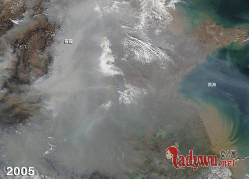 NASA拍北京雾霾15年