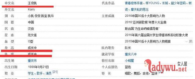 王俊凯真实身高2017 tfboys王俊凯身高体重 微博个人资料