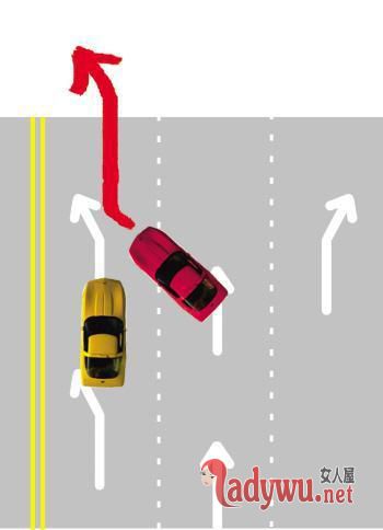 违章变道