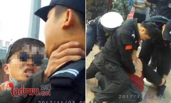 违章被拦锁喉特警