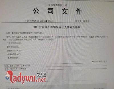 任正非自罚100万