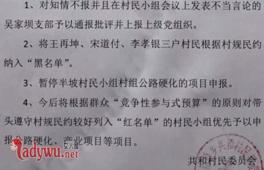 村小组遭集体处罚