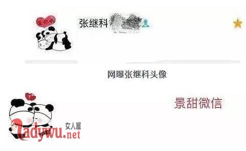 张继科景甜换情侣头像