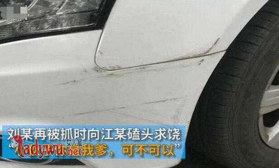 肇事逃逸磕头求饶