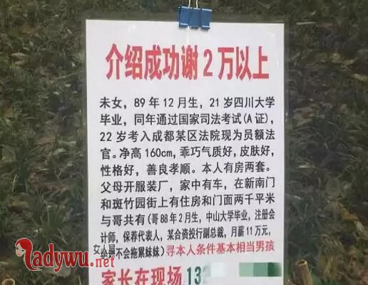 女子征婚启事火了