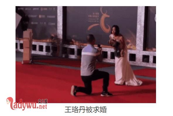 王珞丹红毯被求婚