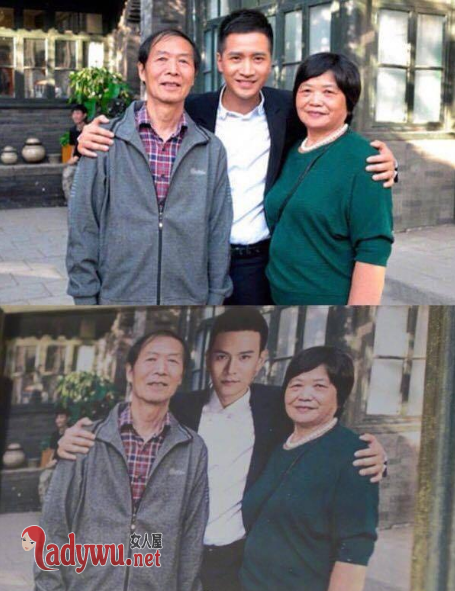 篡改何晟铭全家福