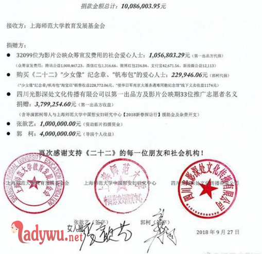 二十二捐千万