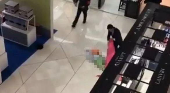南京商场女子坠亡