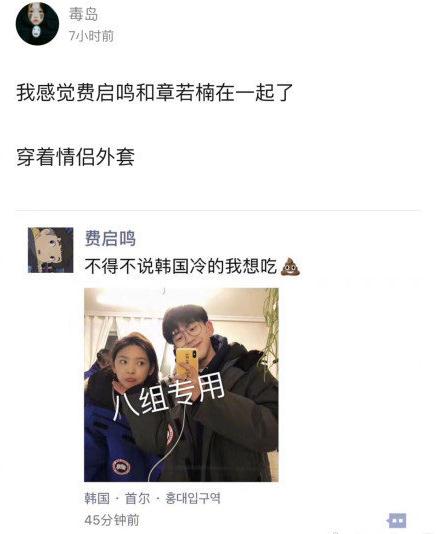 费启鸣章若楠什么关系