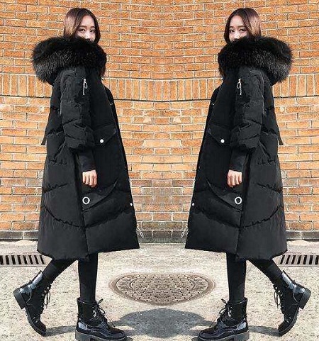 黑色羽绒服怎么搭配有气质