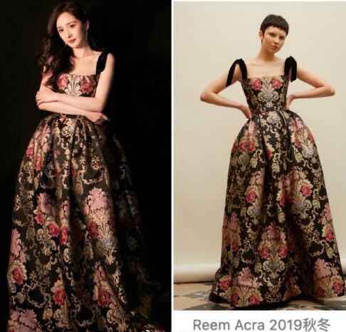 亚洲影视周红毯杨幂裙子什么品牌