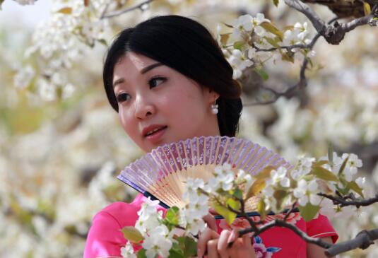 梨花拍照穿衣搭配