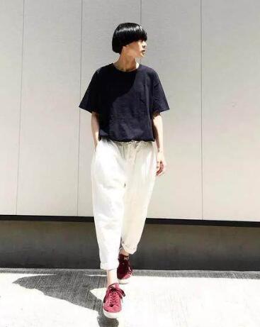 短发女生帅气穿搭