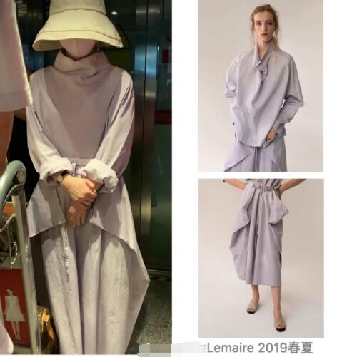 赵丽颖产后现身同款服装品牌