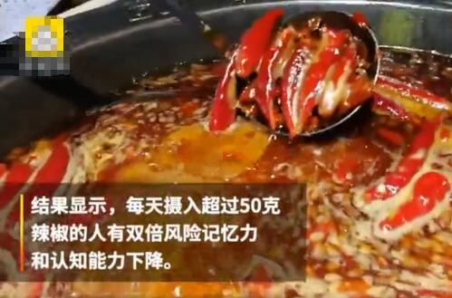爱吃辣增加患老年痴呆症风险