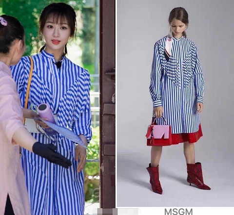 中餐厅杨紫服装穿搭