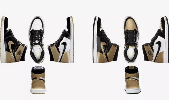 aj1小黑金真假对比