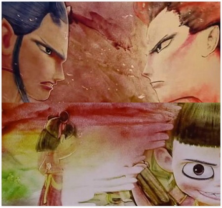 中国达人秀沙画重现哪吒背景歌曲叫什么