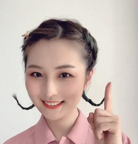 网红小翘辫怎么扎