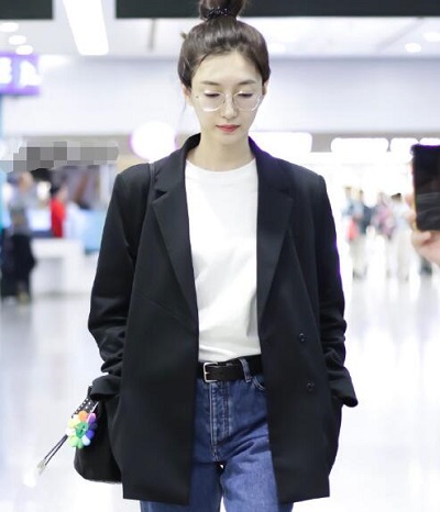 江疏影黑色西装是什么牌子的