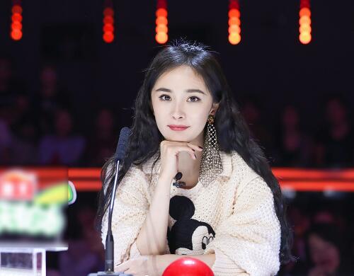 中国达人秀杨幂渔网耳环别致新颖