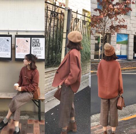 1米5小个子阔腿裤搭配技巧