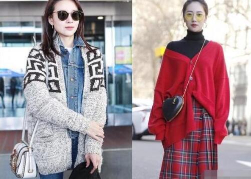 针织开衫外套搭配什么衣服好看