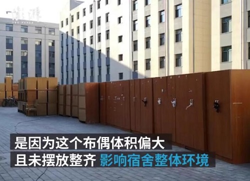 宿舍放布娃娃被通报批评