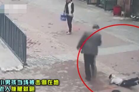 男童劝老人反被打