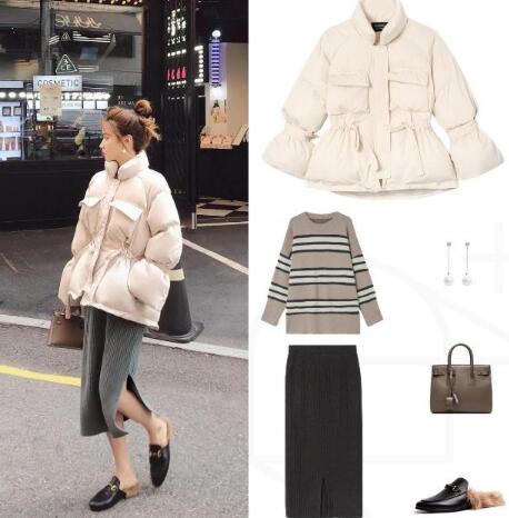 小个子冬装棉服的6种穿搭