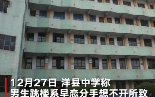 男生因分手跳楼砸伤过路学生
