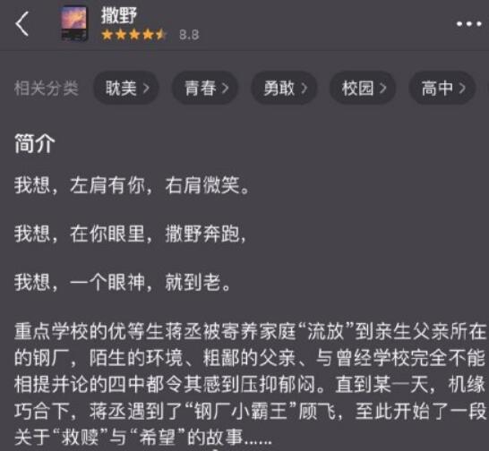 撒野改名为左肩有你