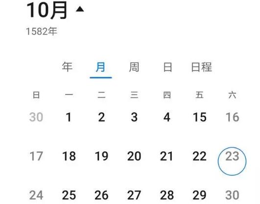 1582年10月发生了什么