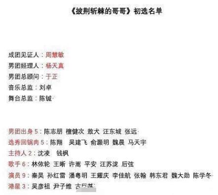 披荆斩棘的哥哥将要推出