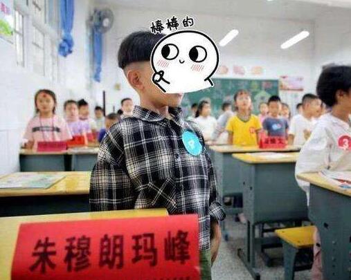 妈妈回应小学生取名朱穆朗玛峰