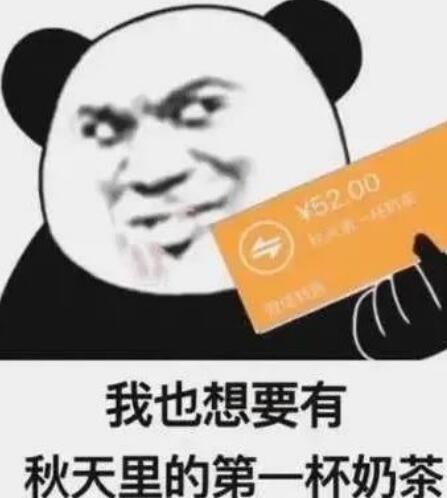 秋天的第一杯奶茶是什么梗