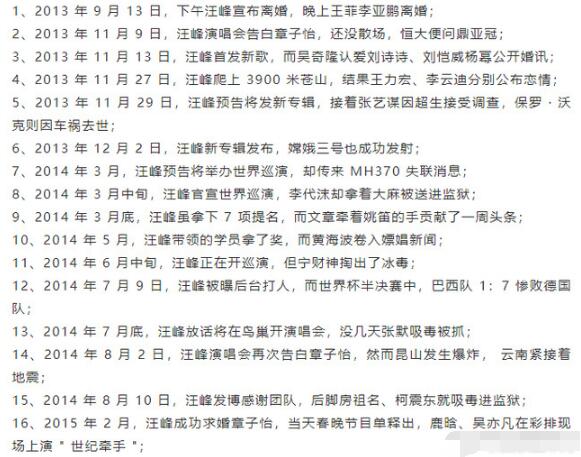 汪峰发歌必有大事