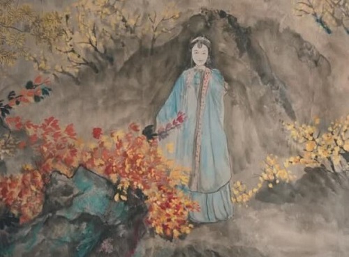 单志刚家里那副画上的女人是谁
